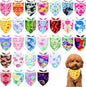 30 Pcs Tie Dye Dog Bandanas for Small Dogs Stitch Dog Bandana Bulk Reversible by Bestwishforyou