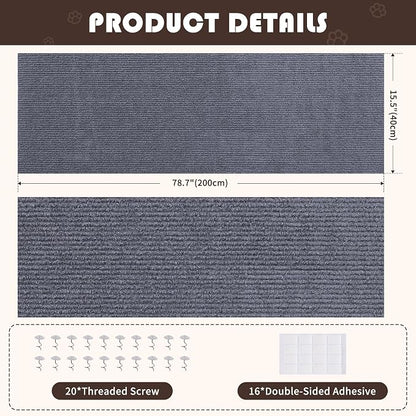 Cat Scratch Furniture Protector, Self-Adhesivet Scratch Mats Deterrent - Image 2