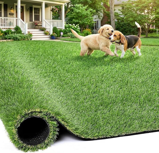 Artificial Grass Rug Indoor Outdoor, 5 x 6FT Faux Grass Turf by JOCOEVOL