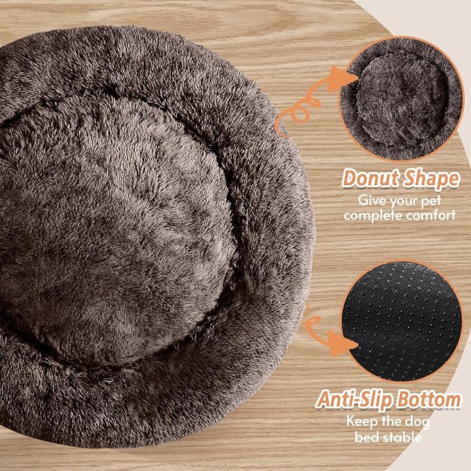 JOLLYVOGUE Calming Small Dog & Cat Bed - Image 3