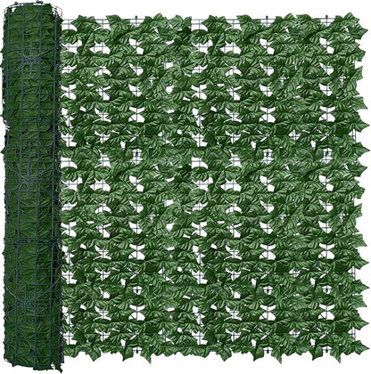 Artificial Fence Privacy Screen: 4FT x 50FT UV-Anti Faux Greenery Backdrop Ivy by ODTORYHOME