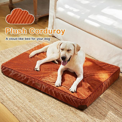FFUKUMARU Dog Bed, Thickened Corduroy Orthopedic Dog Beds - Image 2