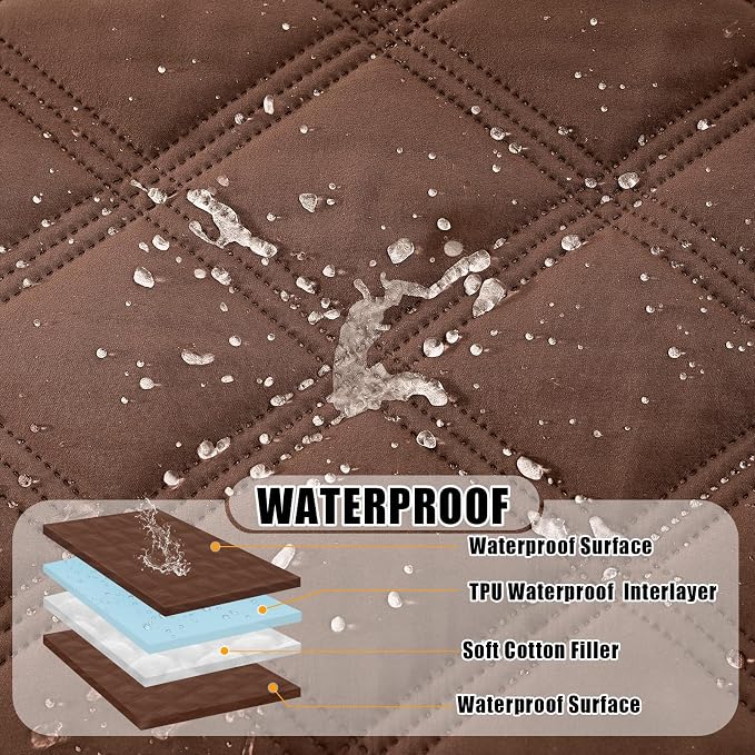 Smiry Waterproof Dog Bed Cover Blanket 40x70, Soft Reversible Pet Blanket - Image 2