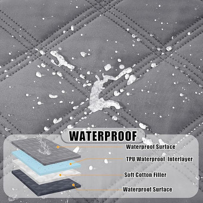 Smiry Waterproof Dog Bed Cover Blanket 40x70, Soft Reversible Pet Blanket - Image 2