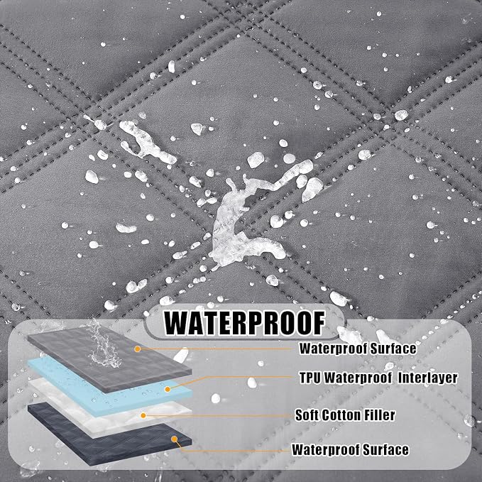 Smiry Waterproof Dog Bed Cover Blanket 82x102, Soft Reversible Pet Blanket - Image 2