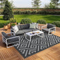GENIMO Outdoor Rug for Patio Clearance, Reversible Plastic Camping Rugs by GENIMO