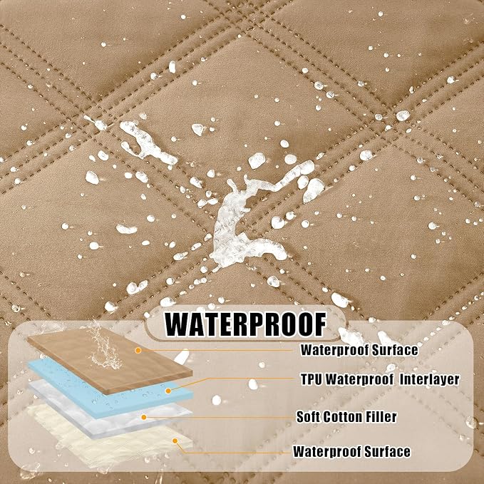 Smiry Waterproof Dog Bed Cover Blanket 52x82, Soft Reversible Pet Blanket - Image 2