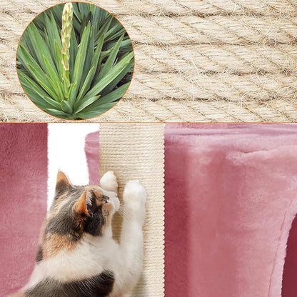 Topeakmart Cat Tree Tower for Indoor Cats, 34.5in Cute Kitten Tree Activity - Image 7