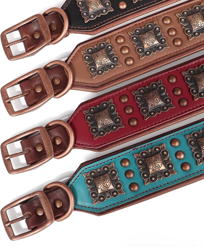 PET ARTIST Genuine Leather Dog Collar - Image 6