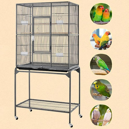 Yaheetech 63'' Detachable Parrot Cage - Image 3
