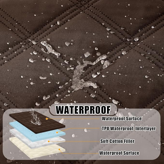Smiry Waterproof Dog Bed Cover Blanket 68x82, Soft Reversible Pet Blanket - Image 2