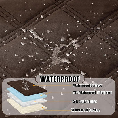 Smiry Waterproof Dog Bed Cover Blanket 40x80, Soft Reversible Pet Blanket - Image 2