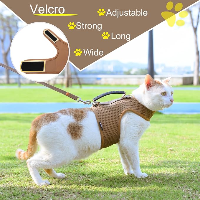 Kitty Harness and Leash for Walking Escape Proof Breathable Mesh Fabric - Image 5