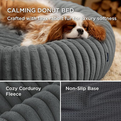 Bedsure ComfyFleece™ Donut Medium Dog Bed - Image 3