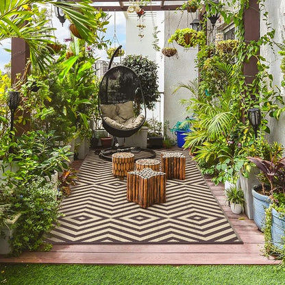 GENIMO Outdoor Rug for Patio Clearance, Lightweight Waterproof Modern RV - Image 7