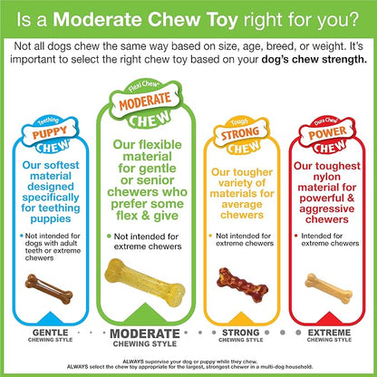Nylabone Moderate Chew Flexi Chew Bone Peanut Butter & Bacon XX-Small/Tiny - Image 10