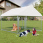 LotFun Large Outdoor Dog Kennel, 6.6 x 6.6 FT Heavy Duty Dog Enclosure by LotFun