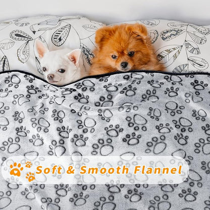 LOKOZ 2 Pack Dog Blanket for Small Medium Dogs, Soft Washable Fleece Pet - Image 2