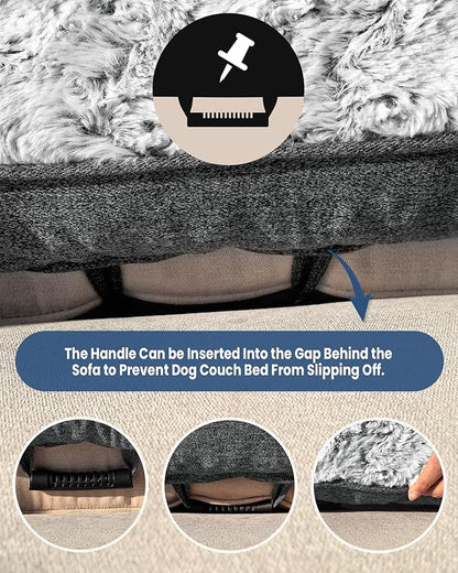 Calming Large Dog Bed for Couch, 41 x 37 inch Removable Couch Cover for Dogs - Image 4