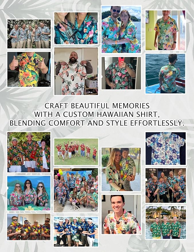 Custom Hawaiian Shirt with Face Photo Picture - Image 6