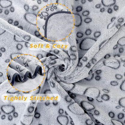 LOKOZ 3 Pack Dog Blankets for Small Dogs, Washable Pet Throw Blanket for Bed - Image 6