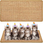 Riakrum 2 Pack 32 x 16 Inches Sisal Cat Pad Rectangular Sisal Scratch Mat by Riakrum