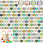 Aliceset 180 Pack Easter Dog Bandana Bulk, Easter Bandanas by Aliceset