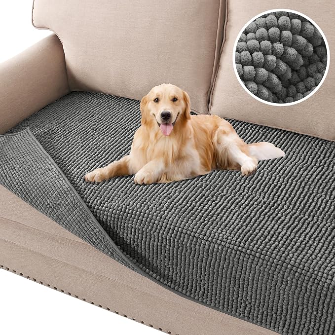 H.VERSAILTEX Plush Chenille Pet Couch Covers by HVERSAILTEX