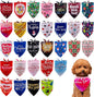 30 Pcs Christmas Happy New Year Dog Bandanas Bulk by Bestwishforyou