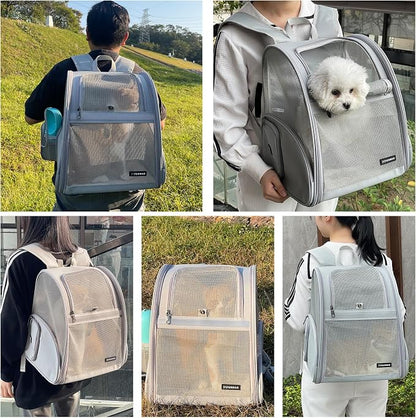 Cat Backpack Carrier for Small Dogs and Medium cat Puppy Kitten Bunny Pet - Image 3