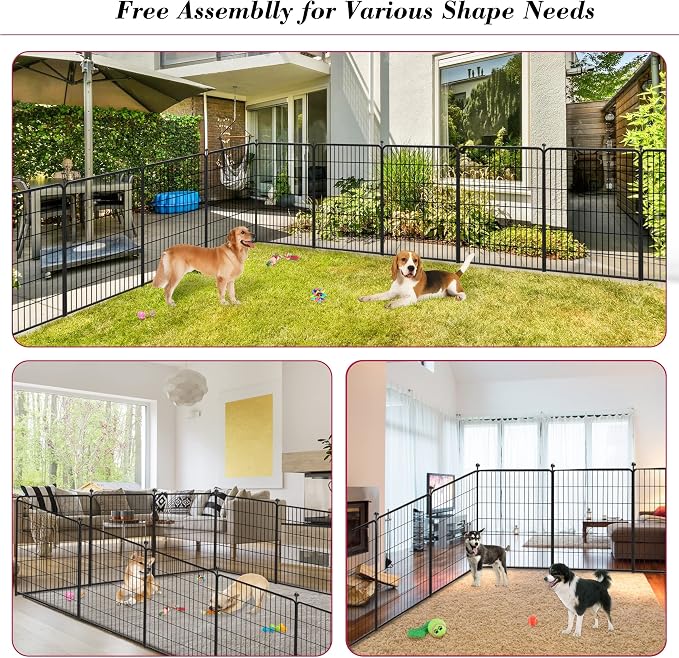 Dog Playpen 40 inch 32 Panels Indoor Outdoor Dog Pen - Image 8