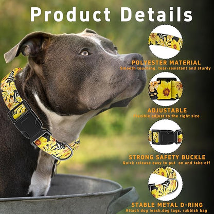 Dog Collar for Boys & Girls, Adjustable Soft Pattern Pet Collar - Image 2