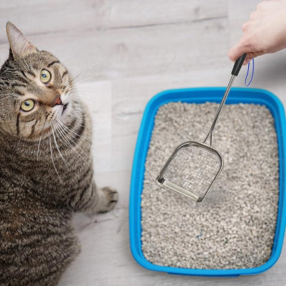 Sand Dipper Metal Cat Litter Scoop – Long Handle Cat Poop Scooper - Image 5
