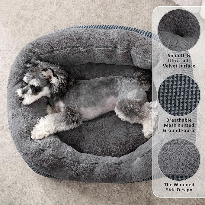 INVENHO Small Dog Bed for Small Dogs, Cat Beds for Indoor Cats Washable - Image 2