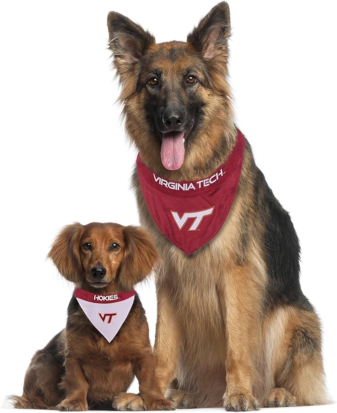 Pets First Collegiate Pet Accessories, Reversible Bandana, Virginia Tech Hokies - Image 5