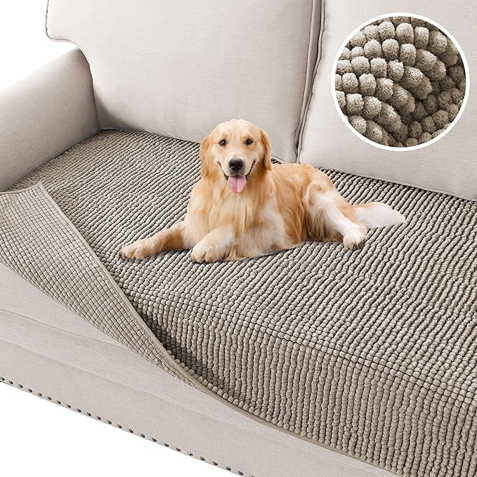 H.VERSAILTEX Plush Chenille Pet Couch Cover Thick Soft Sofa Cover by HVERSAILTEX