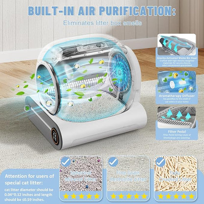 SUW Self Cleaning Litter Box, Automatic Cat Litter Box - Image 5