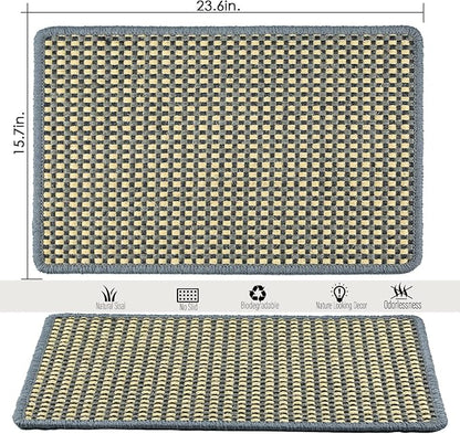 Cat Scratching Mat, 23.6 x 15.7inch Sisal Cat Scratchers - Image 2