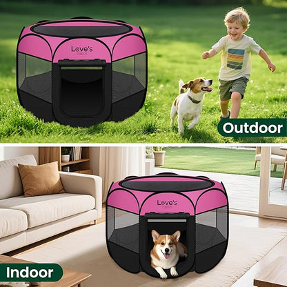Love's cabin Pet Puppy Dog Playpen, Small Dog Tent Crates Cage Indoor/Outdoor - Image 6