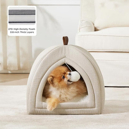 Bedsure Cat Beds for Indoor Cats - 2 in 1 Cat Cave House Tent for Kittens and - Image 2
