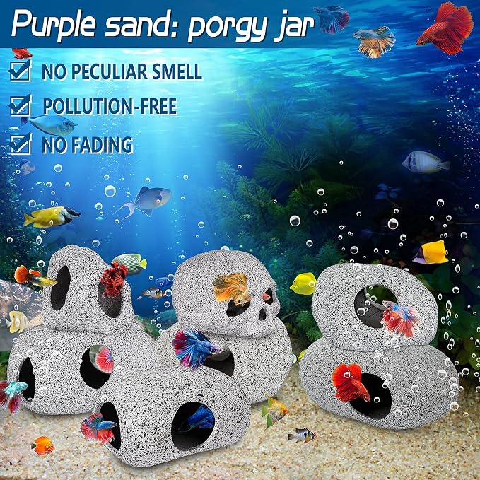 Aquarium Decorations Cave Fish Tank Accessories Rock Decor - Image 7