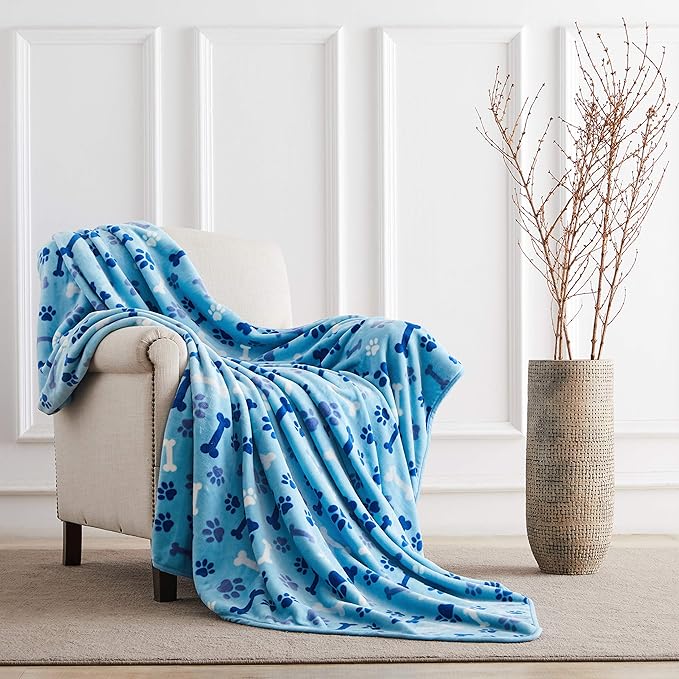 Allisandro Luxurious Dog Blanket, 350 GSM Super Fuzzy Microplush Fleece Pet - Image 4