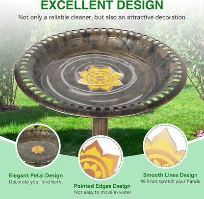 Saillong 2 Pack Bird Bath Copper Disk, Reinforced 99.99% Pure Copper Bird Bath - Image 4