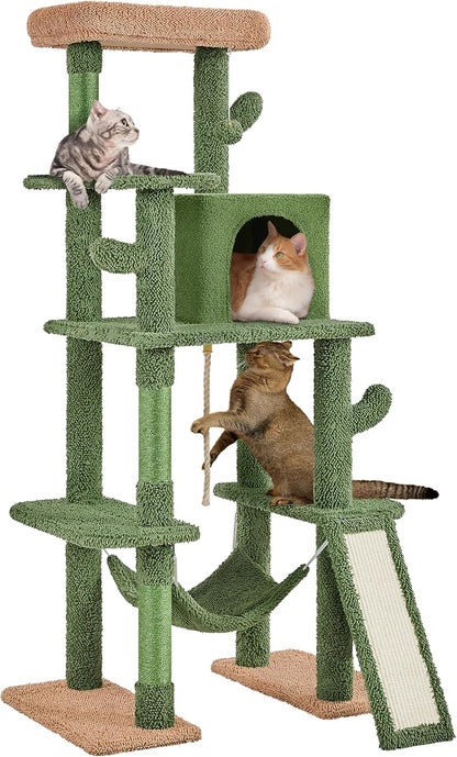 Yaheetech 63in Cactus Cat Tree, Pet Furniture Activity Center by Yaheetech