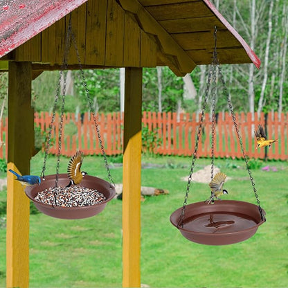 Hanging Bird Bath for Outside, VUWEZ Hanging Birdbath & Bird Feeder for Outdoors - Image 4