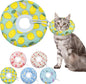 Cat Cone Collar Soft, Adjustable Cat Recovery Collars Kitten Cones to Stop by Seyezo