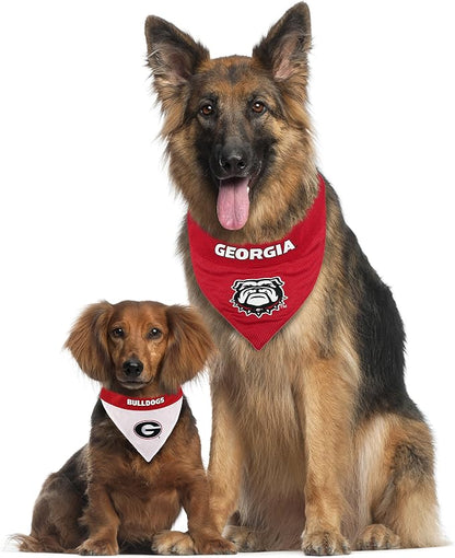 Pets First Collegiate Pet Accessories, Reversible Bandana, Georgia Bulldogs - Image 5
