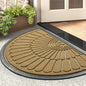 tchdio Door Mat Outdoor Indoor Entrance Doormat-Semicircular Durable Rubber Non by Tchdio