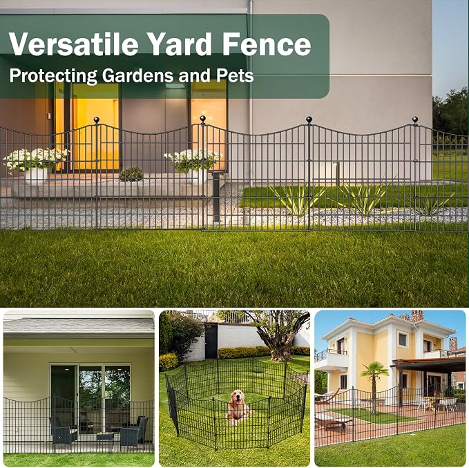 10 Panels Decorative Garden Fence - Image 6