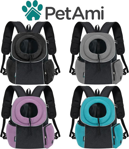 PetAmi Adjustable Cat & Dog Front Chest Carrier Backpack, Ventilated - Image 7